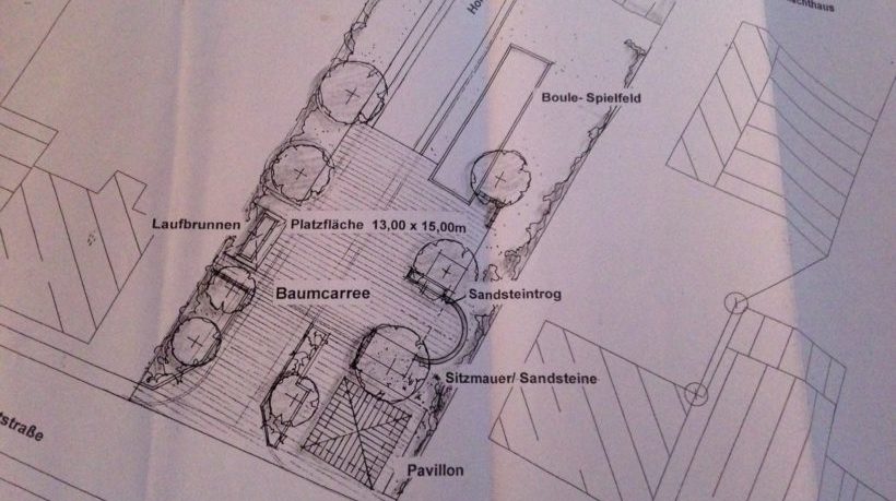 Der Bauplan für die "Hohe Wiese".