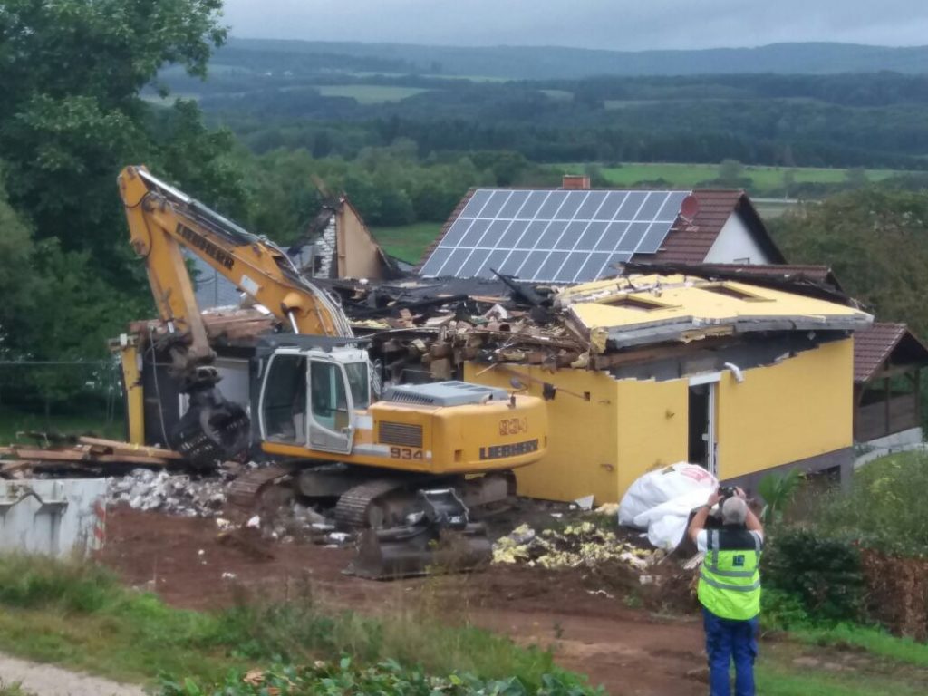 Nach Brand: Haus von Christian Piontek wird abgerissen