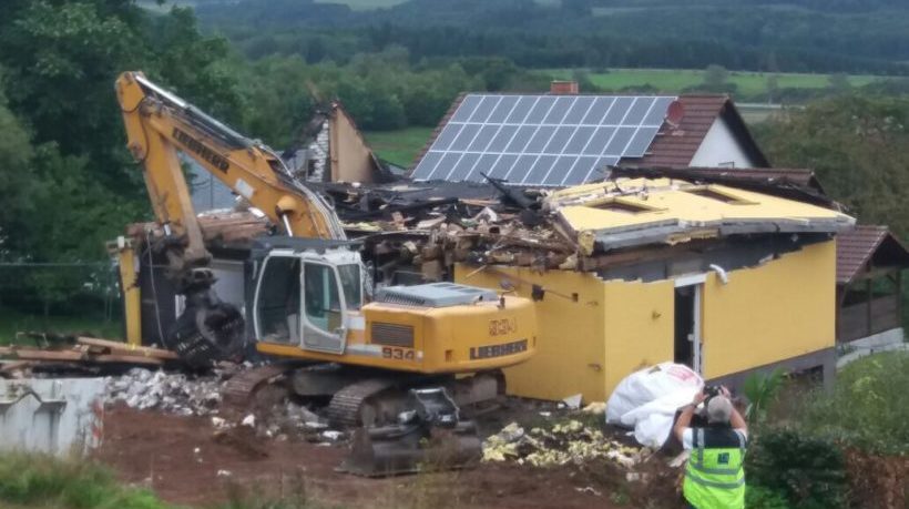 Nach Brand: Haus von Christian Piontek wird abgerissen